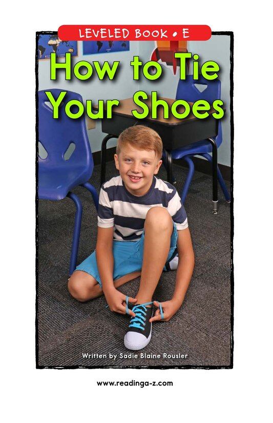 How to Tie Your Shoes绘本故事第2页