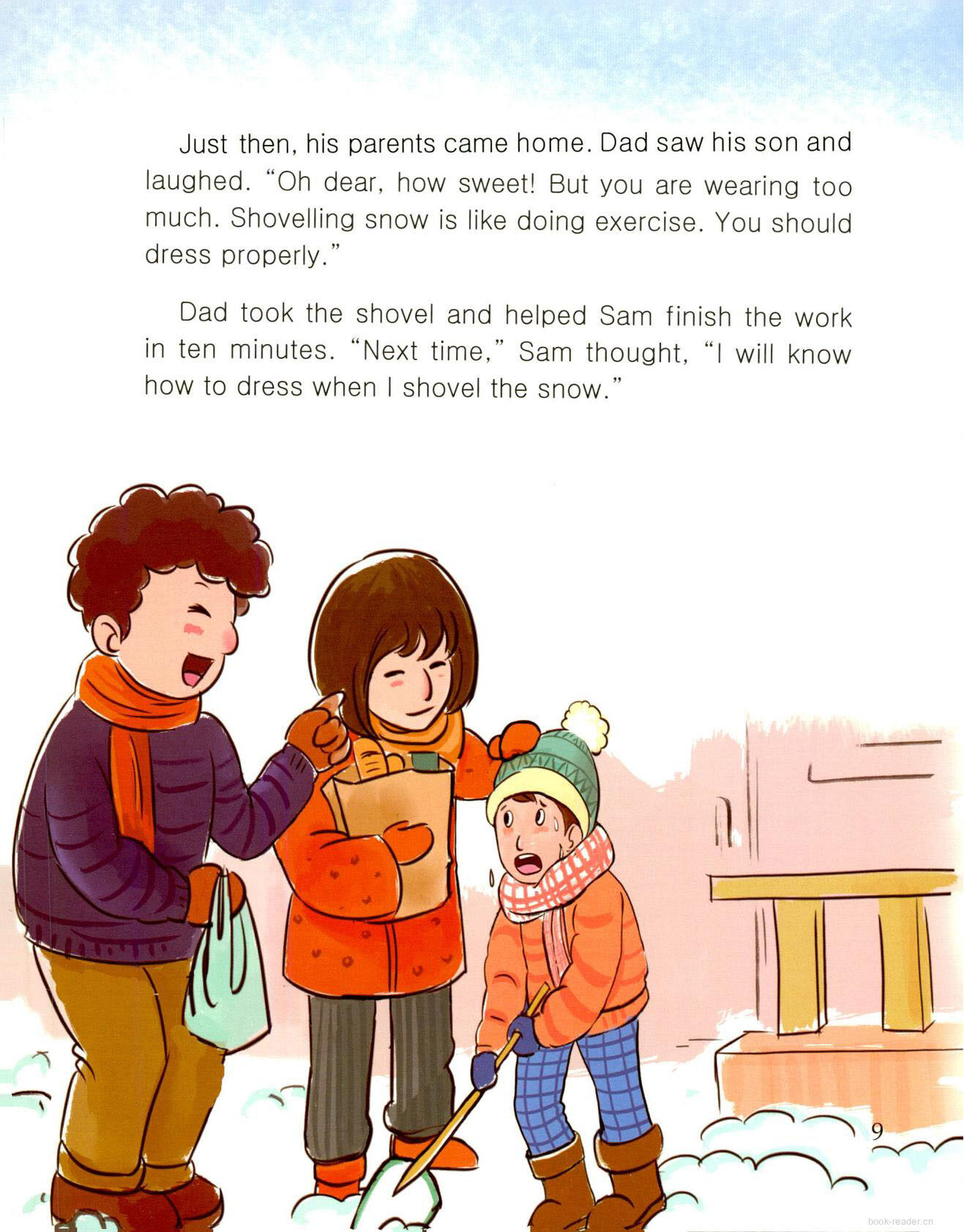 Shovelling Snow绘本故事第3页