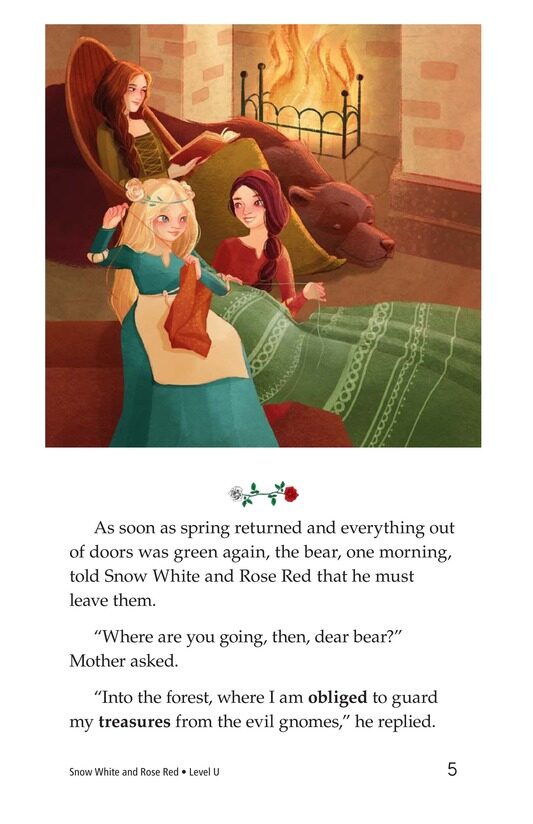 Snow White and Rose Red绘本故事第5页