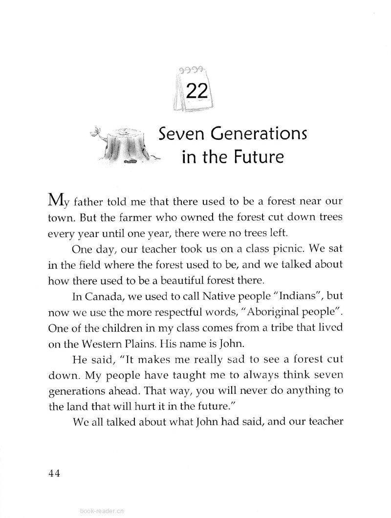 Seven Generations in the Future绘本故事第2页