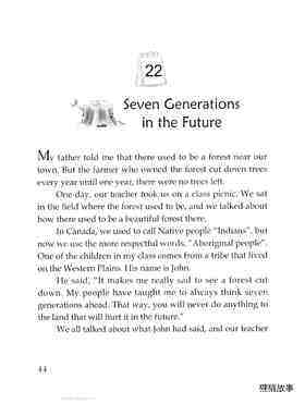 Seven Generations in the Future绘本故事第2页