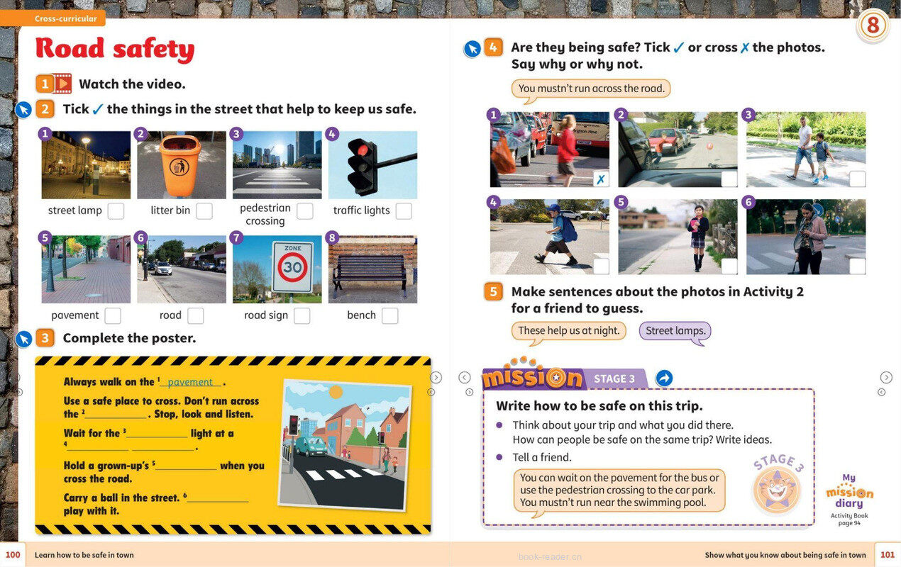 08 Around town绘本故事第5页