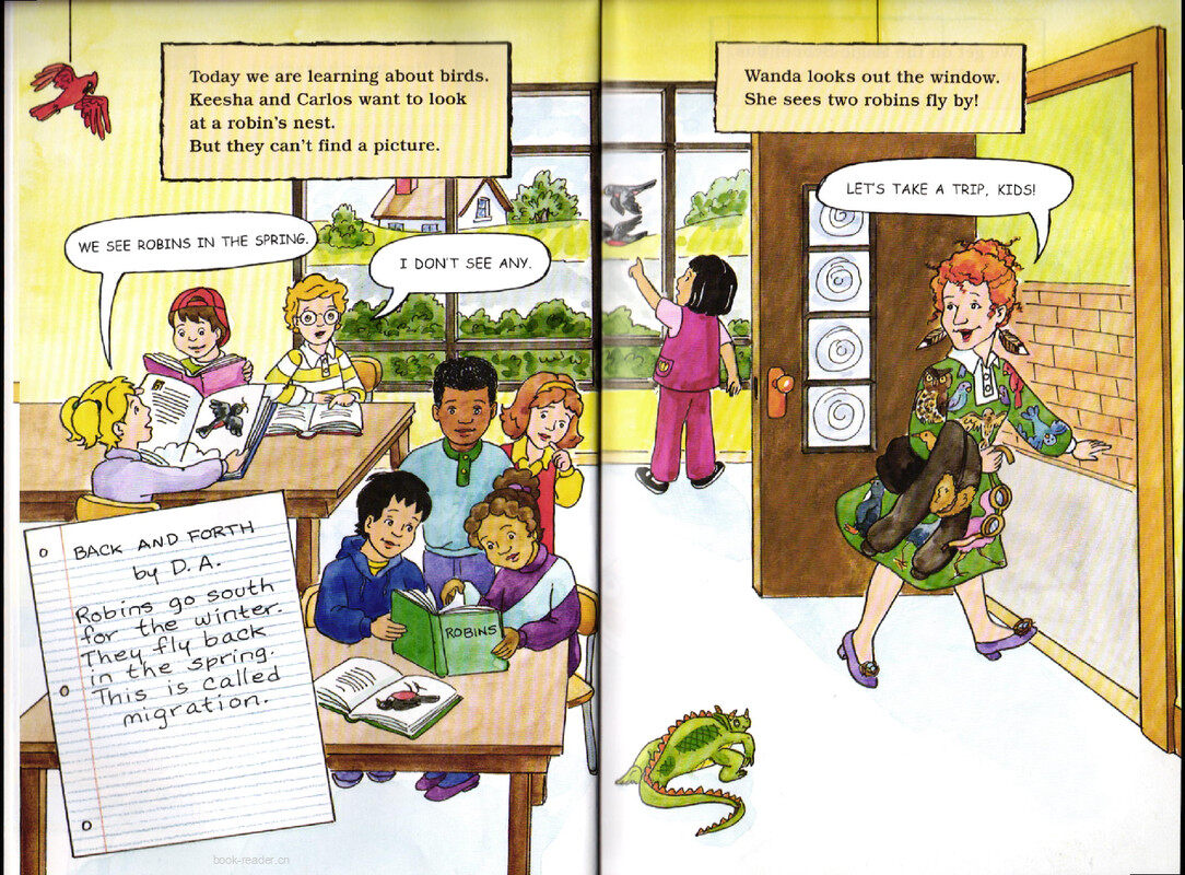 Magic School Bus Flies from the Nest绘本故事第4页
