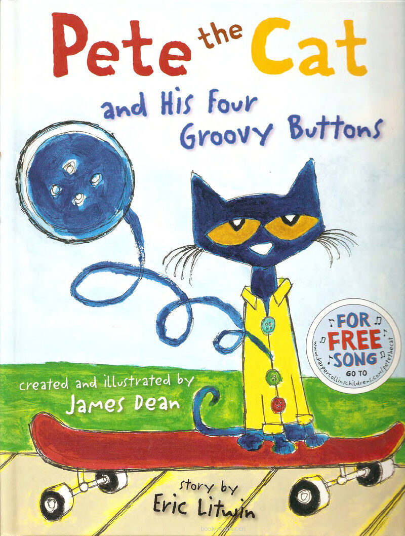 Pete the Cat and his four groovy buttons绘本故事第2页