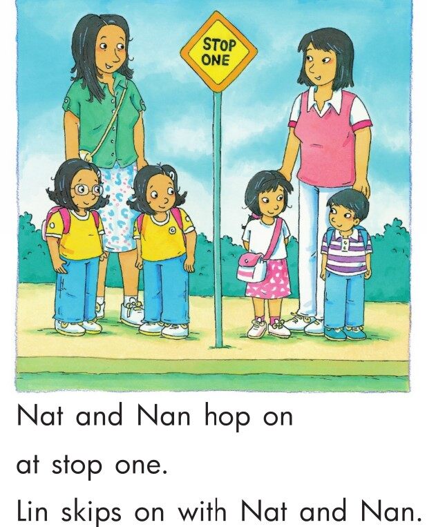 Five Bus Stops绘本故事第4页