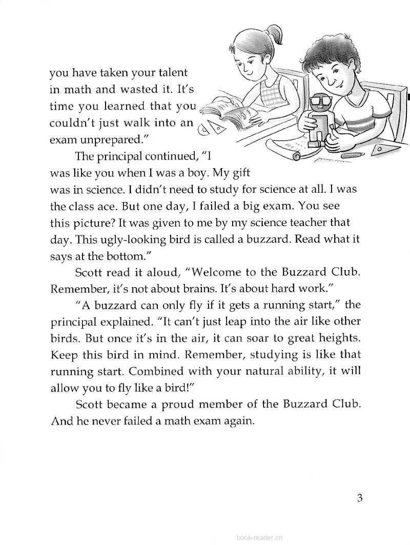 The Buzzard and the Math Test绘本故事第4页
