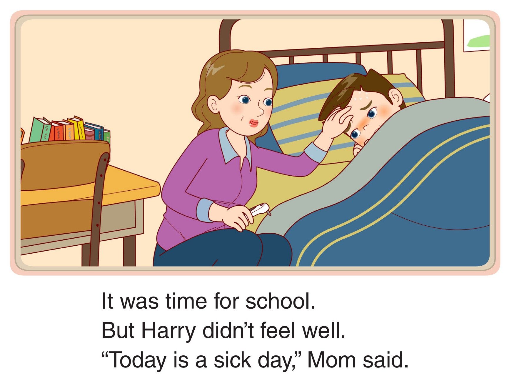Harry’s Sick Day绘本故事第3页