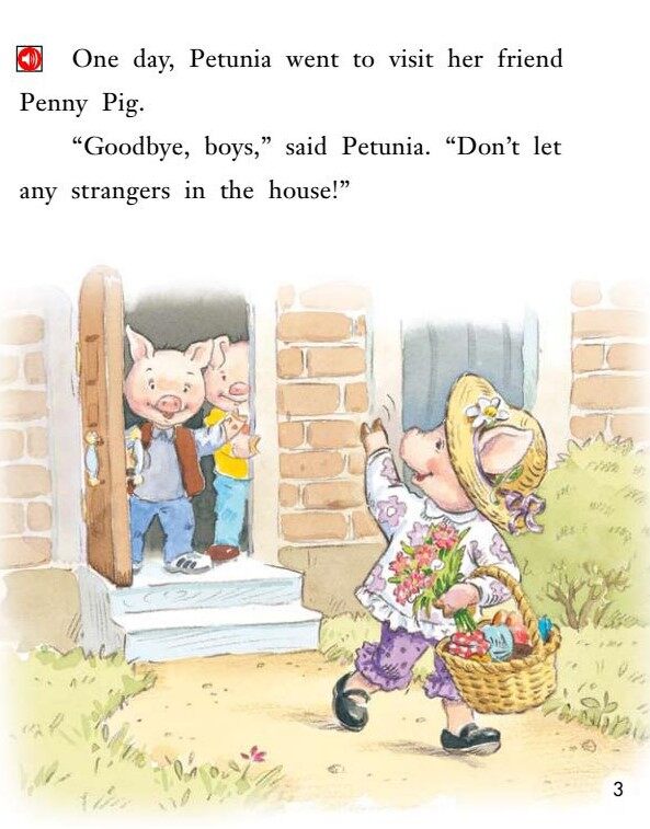 A Surprise for the Big Bad Wolf绘本故事第4页