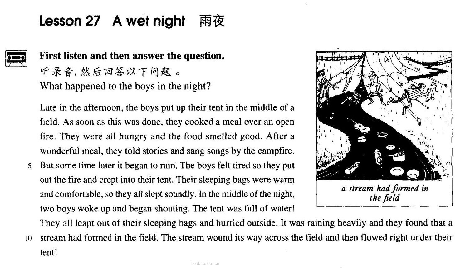 27 A wet night绘本故事第2页