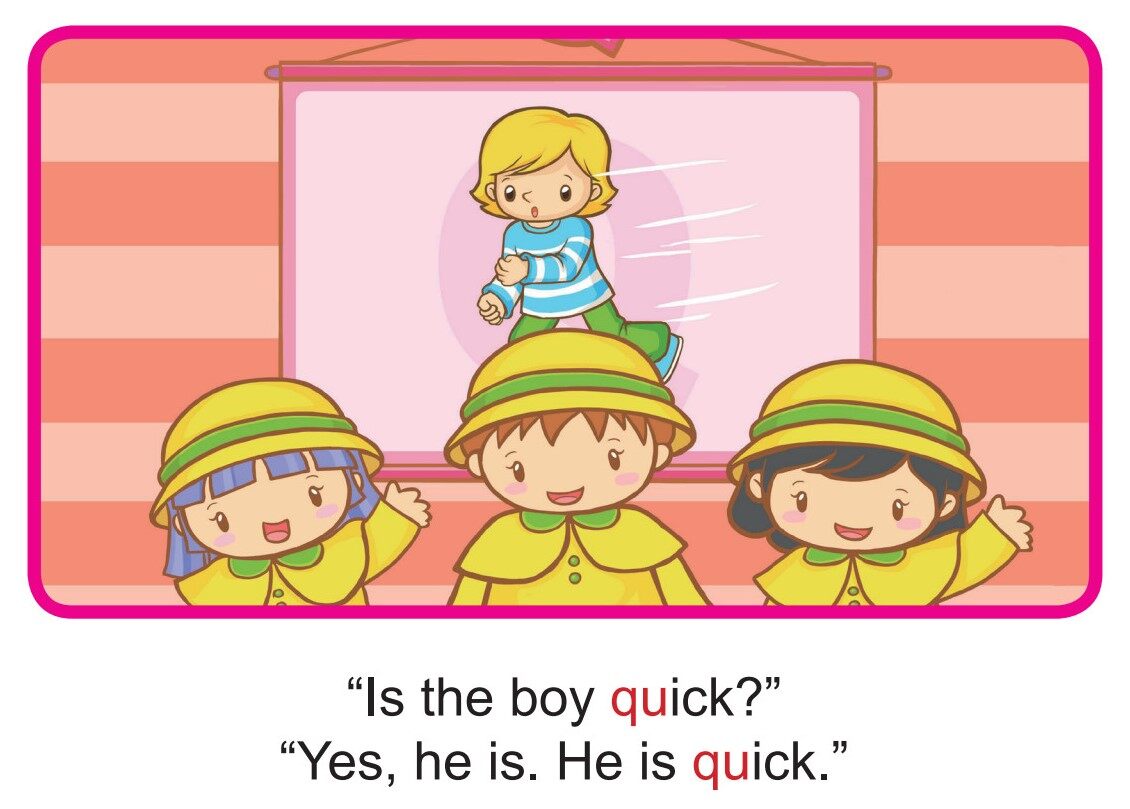 'Q' words -  A Quiz绘本故事第5页