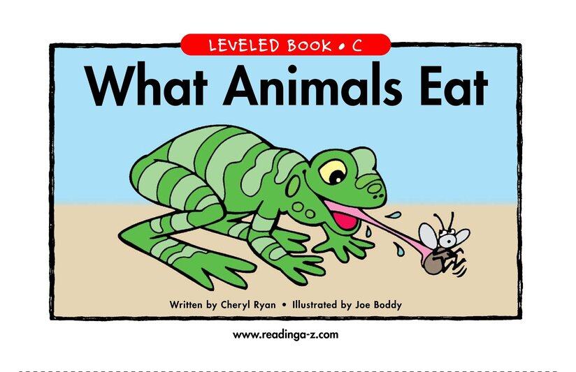 What Animals Eat绘本故事第2页