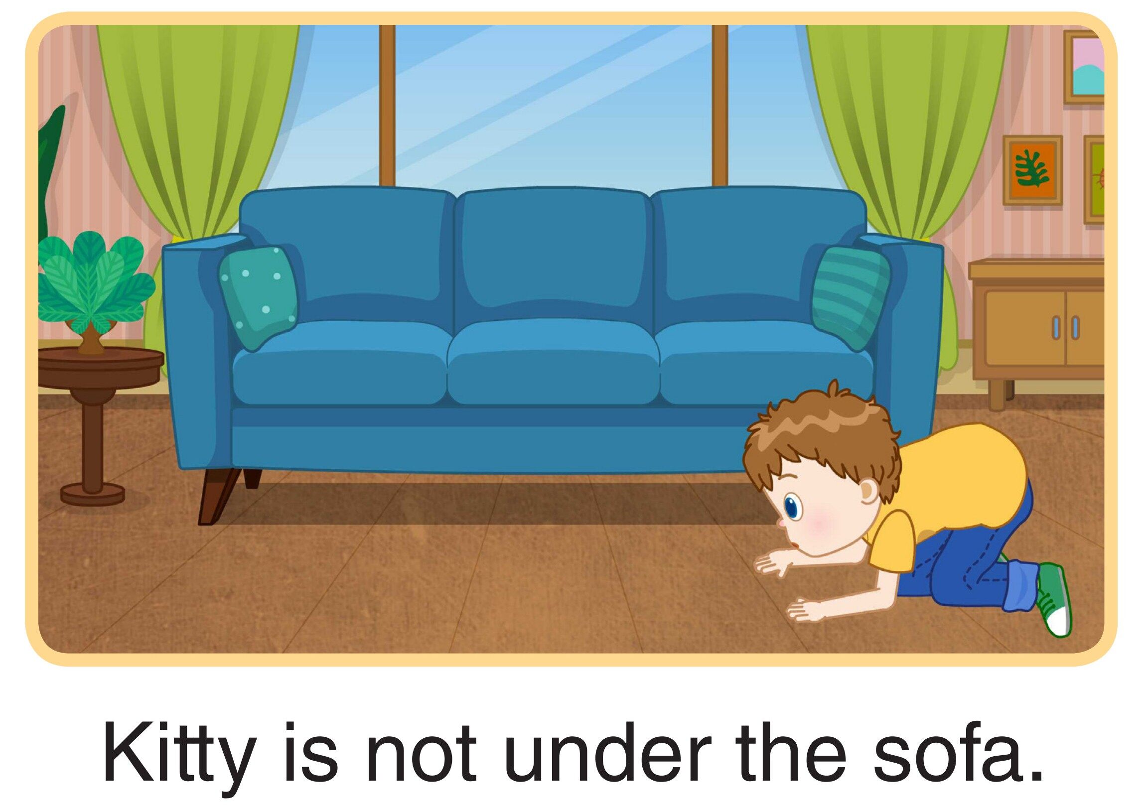Where is Kitty?绘本故事第5页