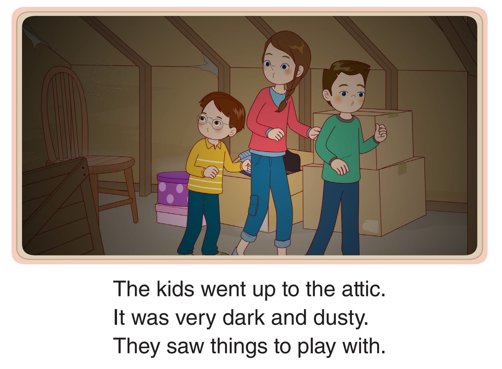 In the Attic绘本故事第2页