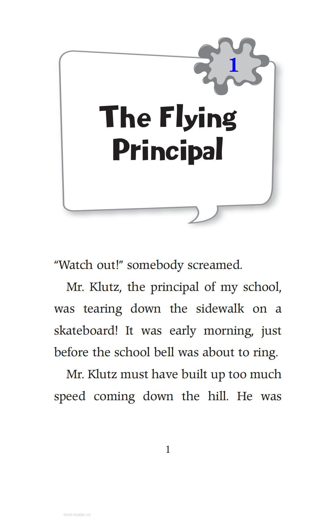 Chapter1 The Flying Principal绘本故事第3页