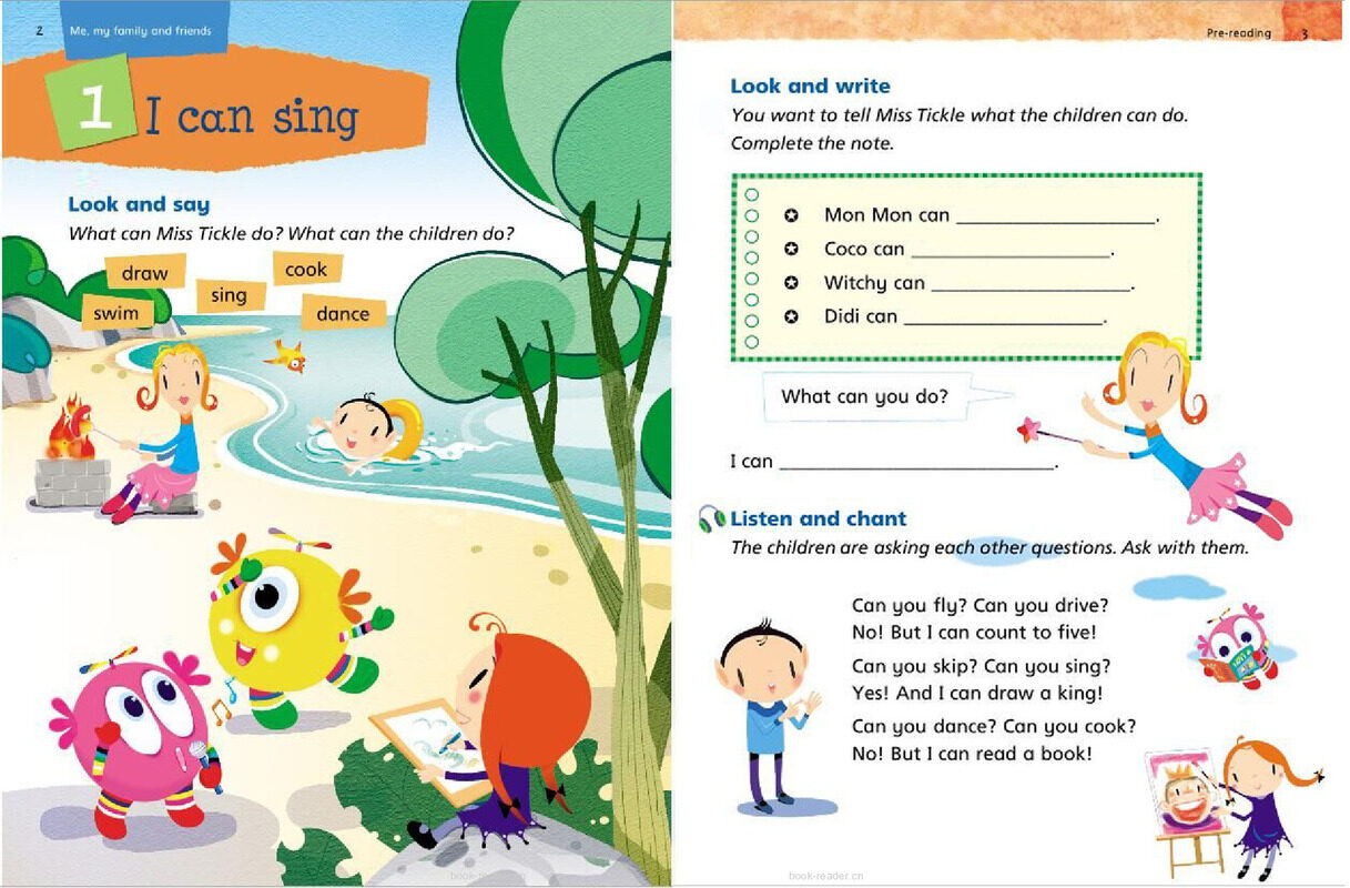 1B Unit 1 I can sing绘本故事第2页