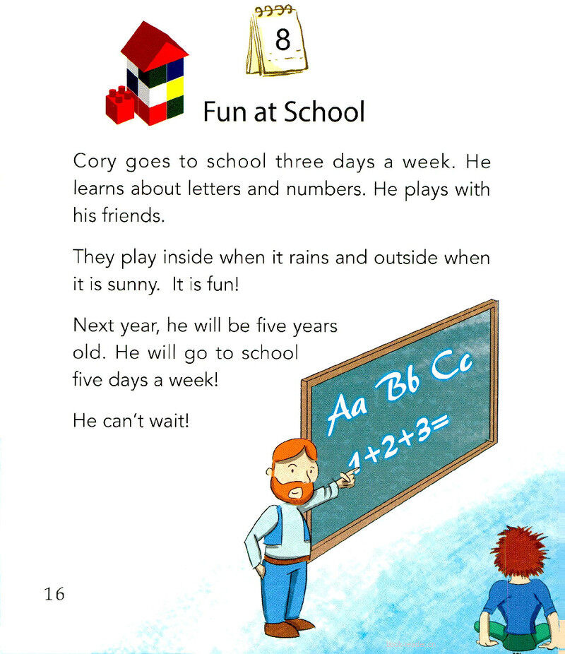 Fun at School绘本故事第2页