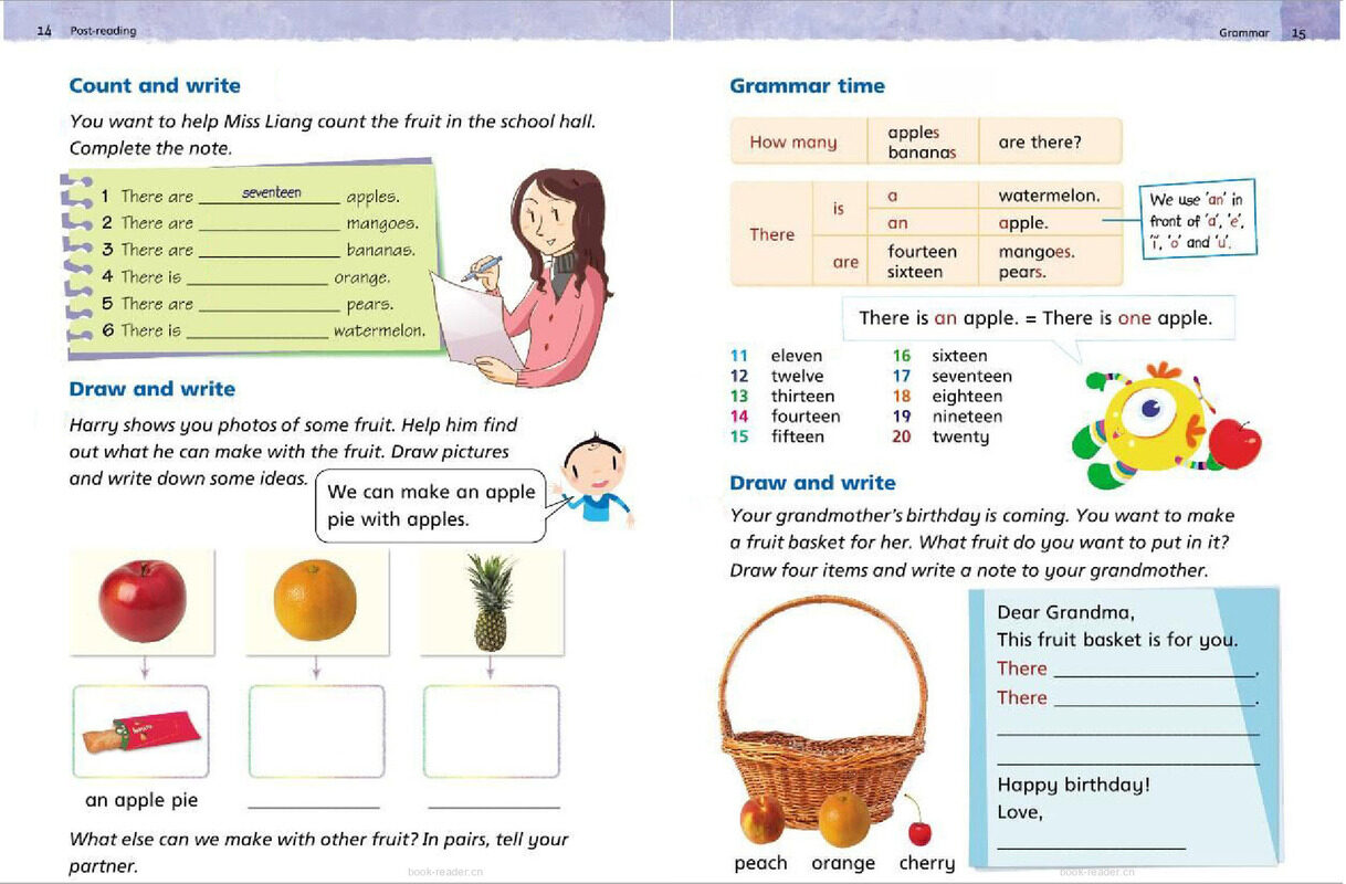1B Unit 2 Fruit Day绘本故事第4页