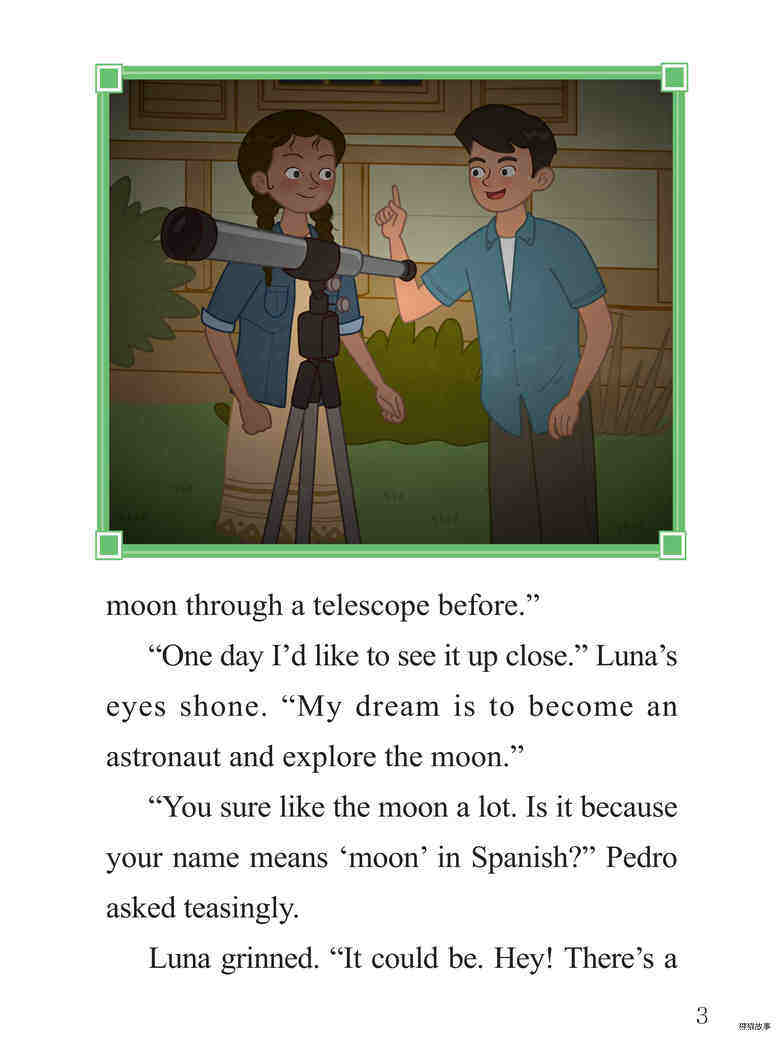Pedro, Luna, and the Moon绘本故事第4页