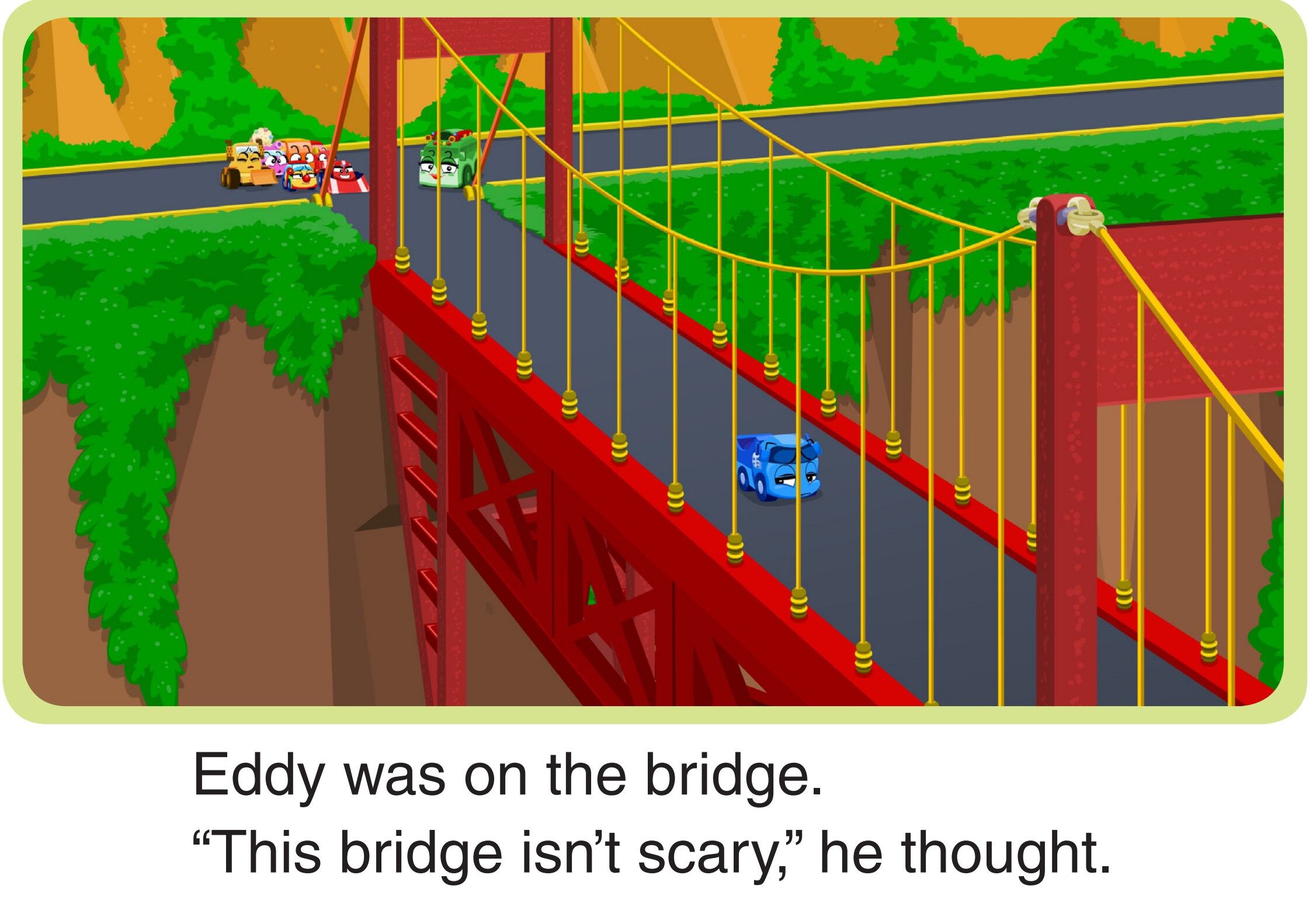 Across the Bridge绘本故事第3页