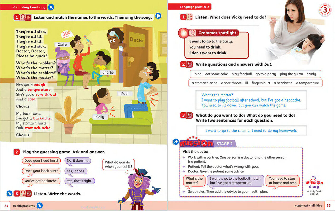 03 A healthy body绘本故事第4页