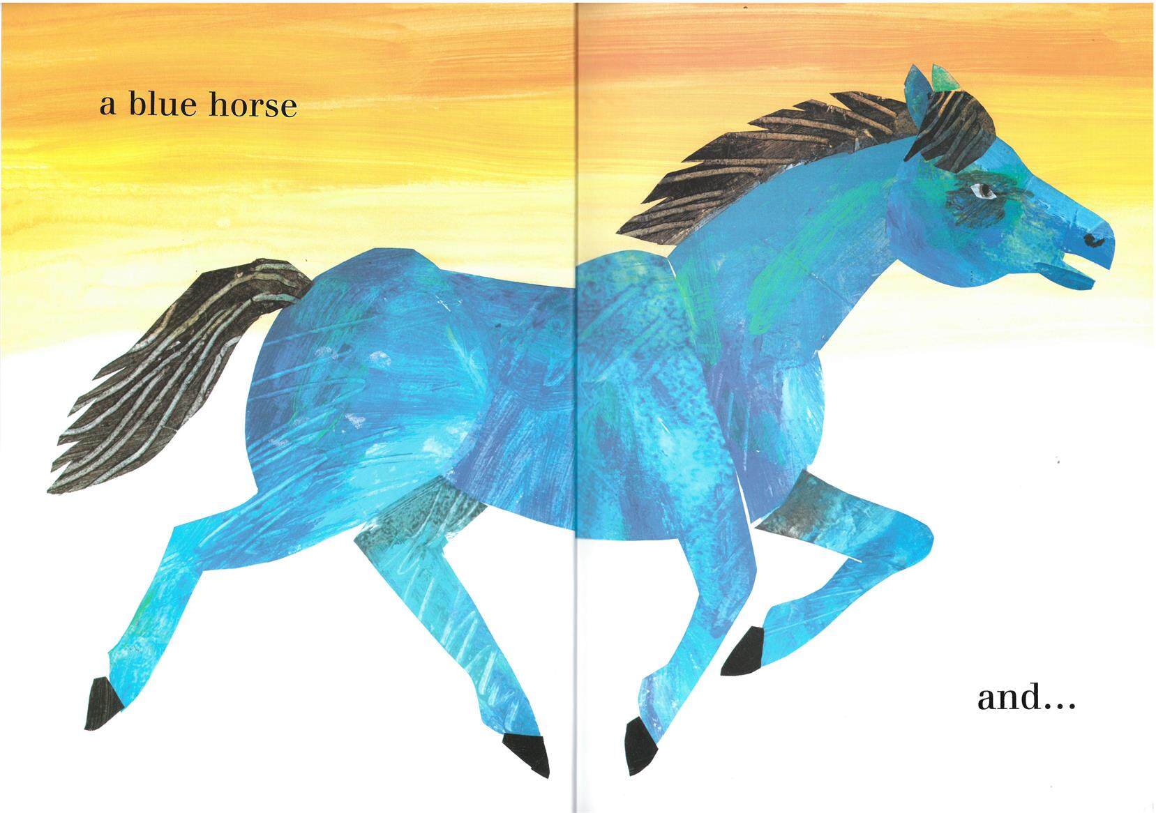 The Artist Who Painted a Blue Horse绘本故事第5页