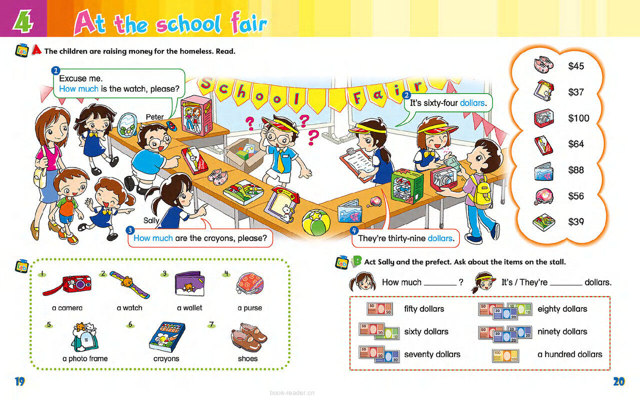 4 At the school fair绘本故事第3页