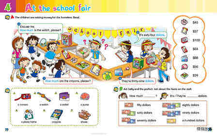 4 At the school fair绘本故事第3页