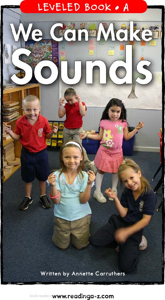 We can make sounds	绘本故事第2页
