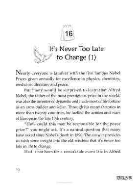 It’s Never Too Late to Change(Ⅰ)绘本故事第2页