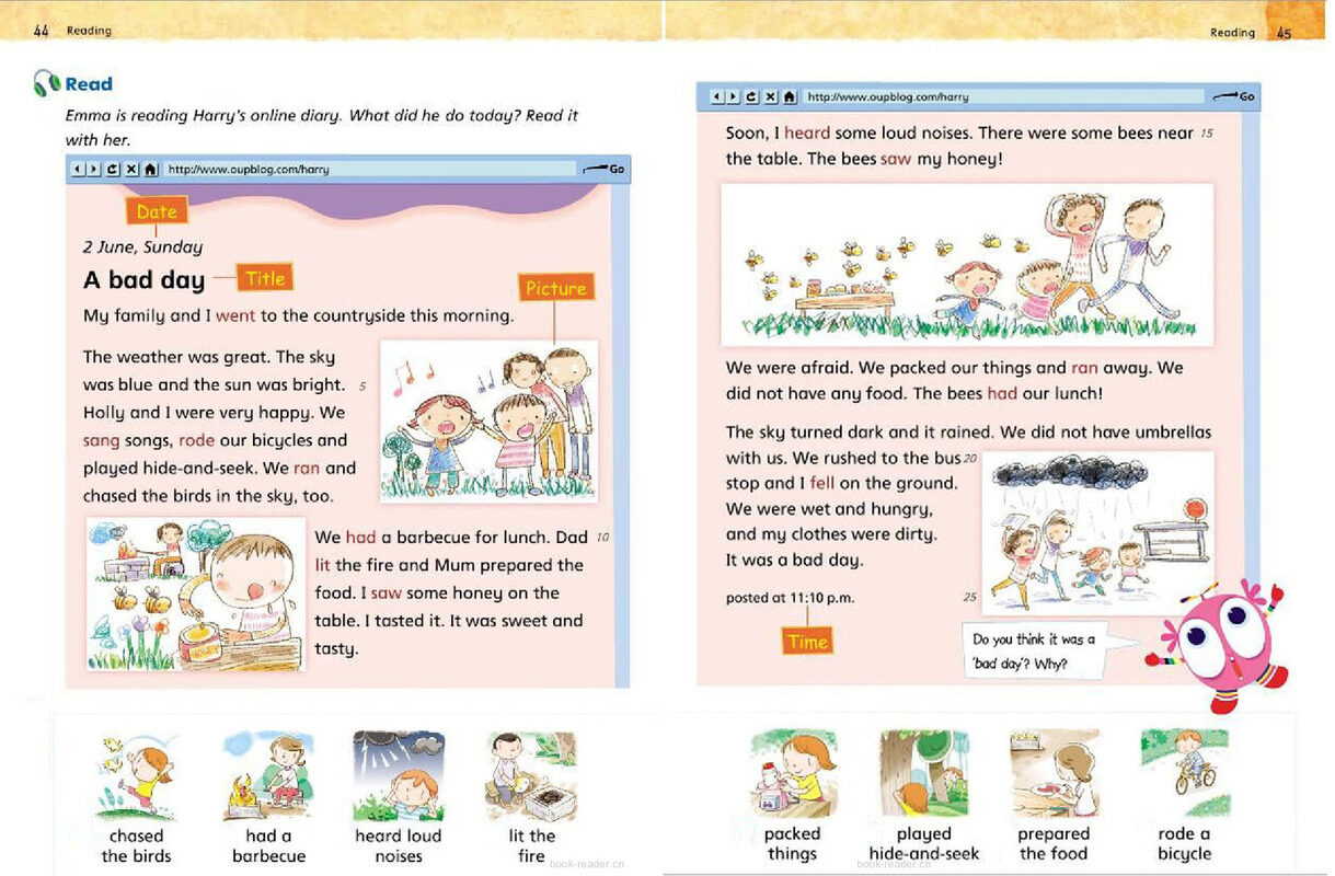 3B Unit 6 A bad day绘本故事第3页