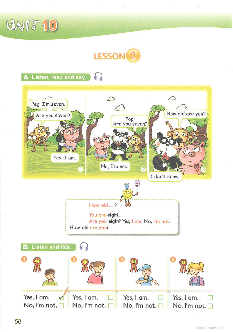 10 I'm ten!绘本故事第4页