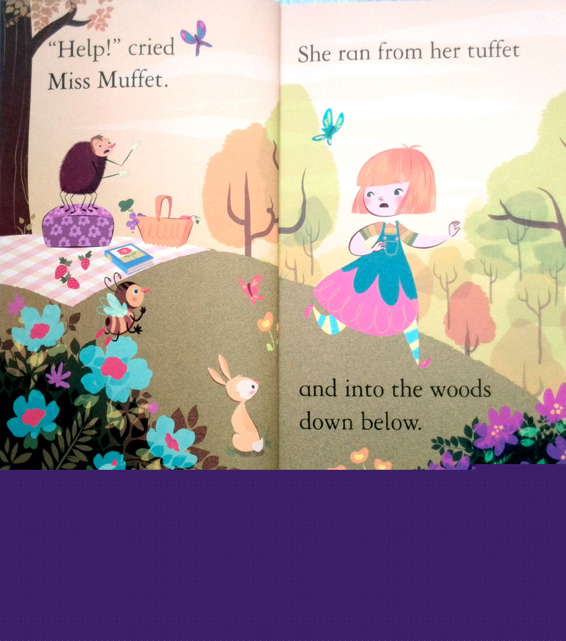 Little Miss Muffet绘本故事第5页