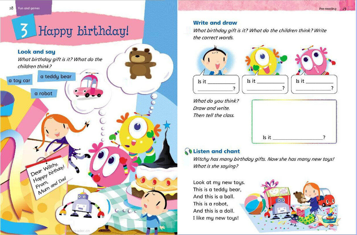 1A Unit 3 Happy birthday!绘本故事第2页