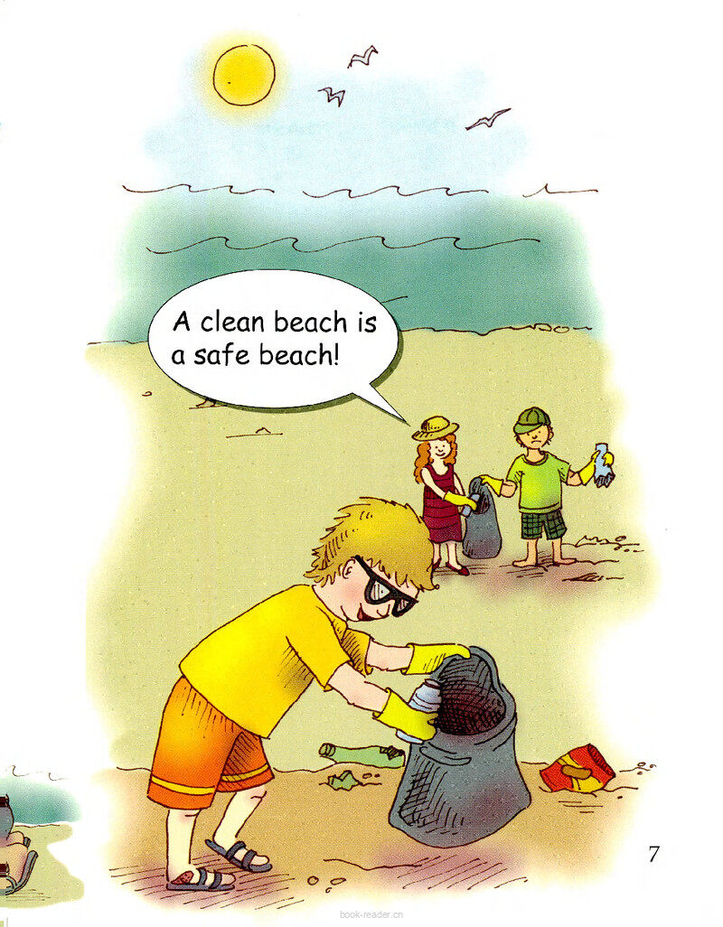Clean the Beach绘本故事第3页