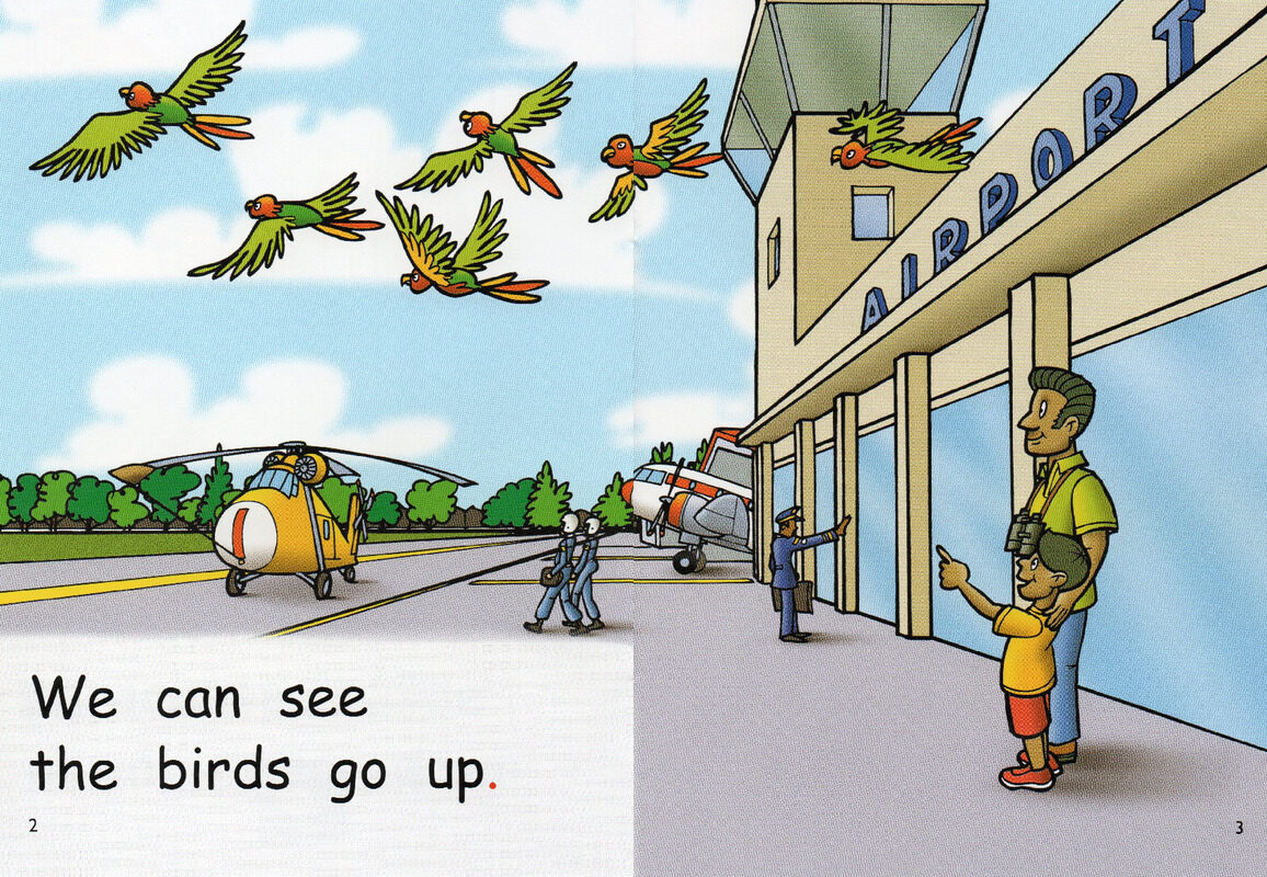 at the airpot绘本故事第3页