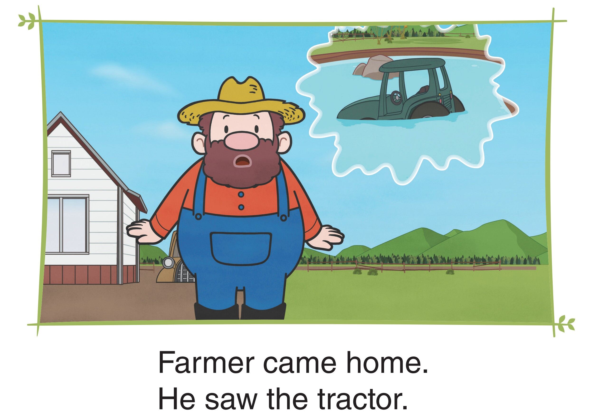 The Tractor is Saved绘本故事第2页
