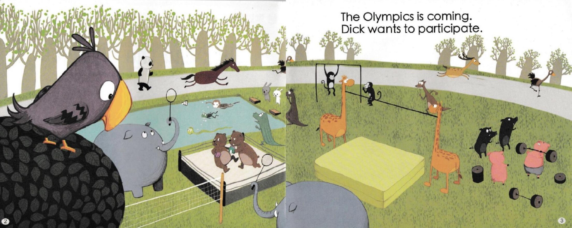 Dick and the Olympics绘本故事第3页