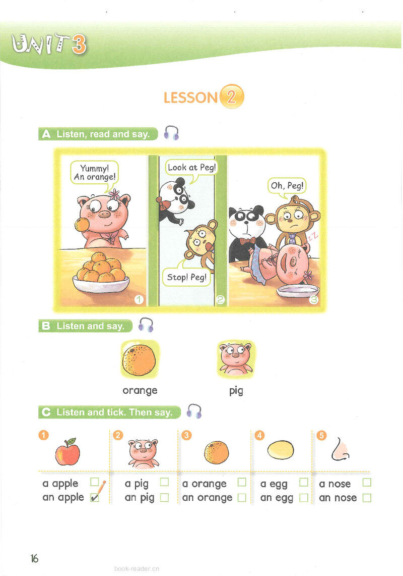 3 Look at your red nose!绘本故事第4页