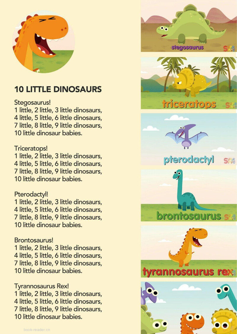 10 Little Dinosaurs绘本故事第2页