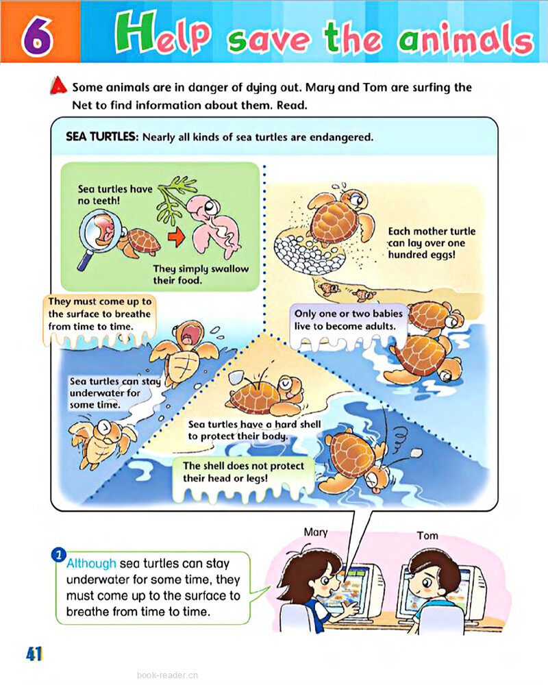 6 Help save the animals绘本故事第3页