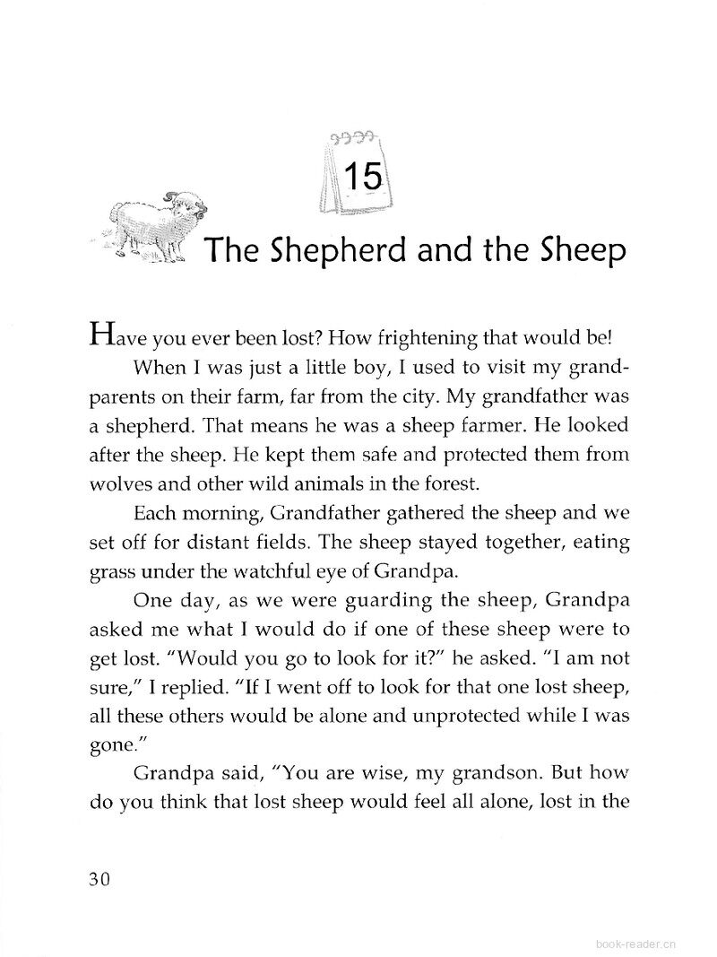 The Shepherd and the Sheep绘本故事第2页