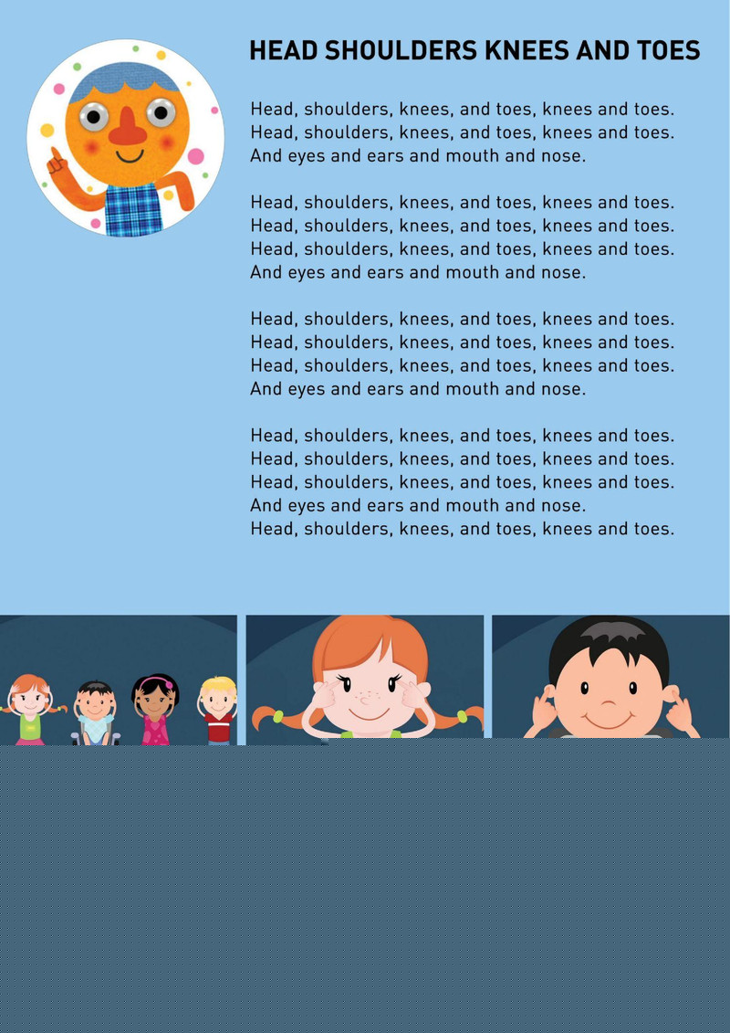 Head Shoulders Knees And Toes绘本故事第2页
