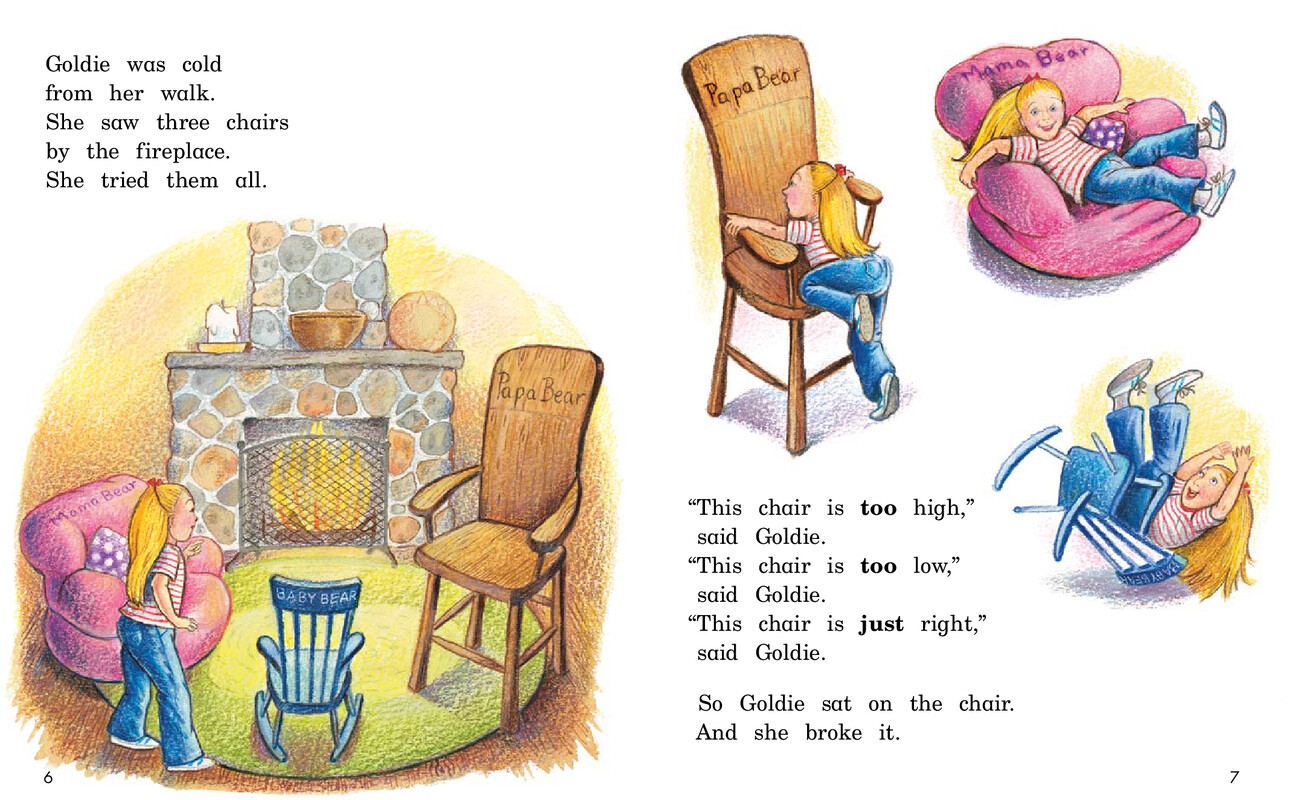 Goldie and the Three Bears绘本故事第5页