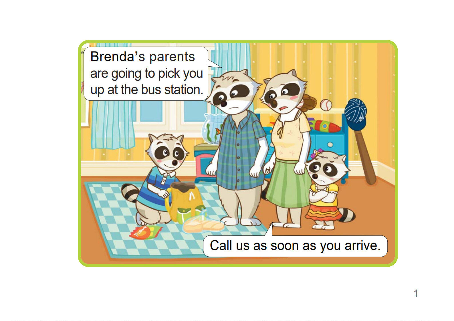 Taking The Bus绘本故事第2页