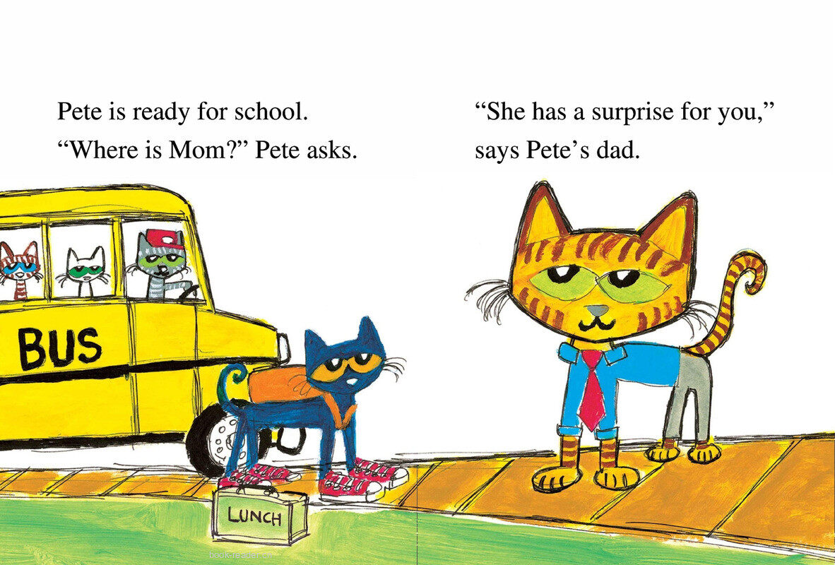 Pete the Cat and the Surprise Teacher绘本故事第3页