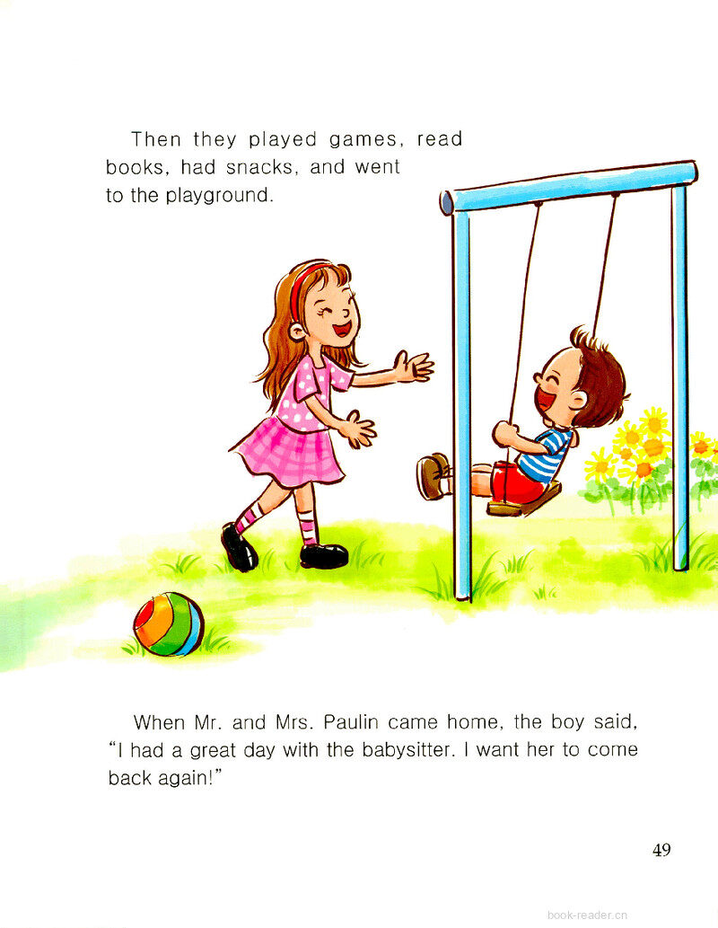 First Babysitter绘本故事第3页