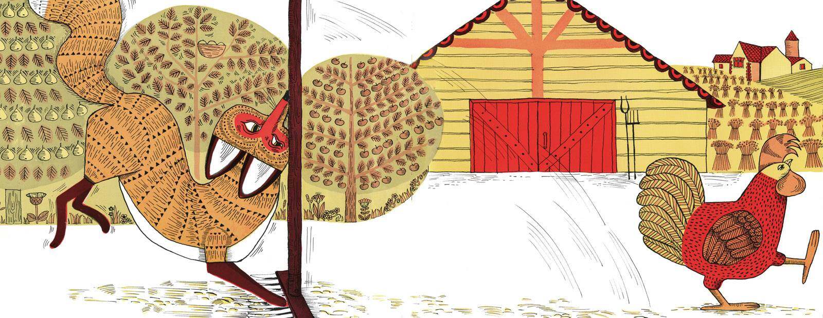 母鸡萝丝去散步绘本故事第4页