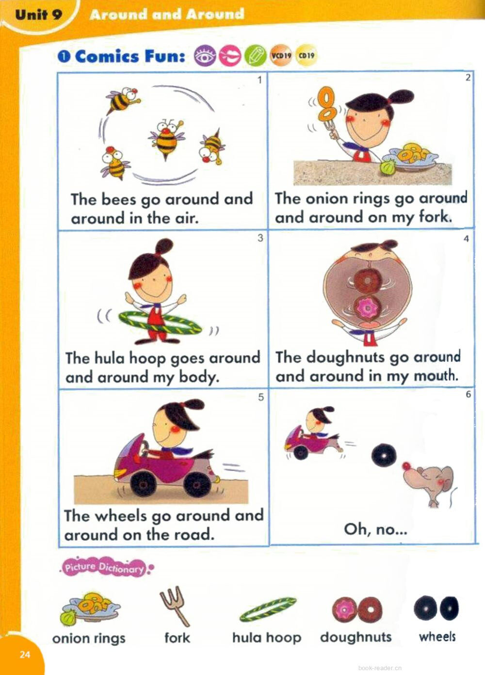 9 Around and Around绘本故事第2页