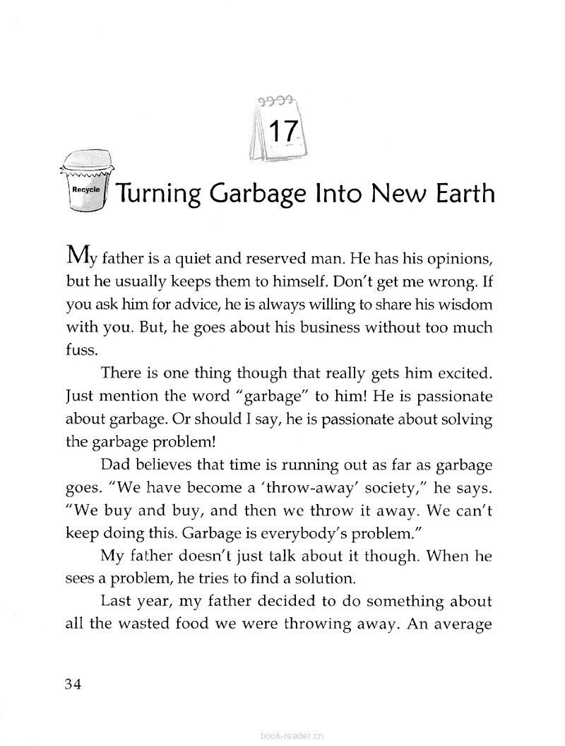 Turning Garbage Into New Earth绘本故事第2页