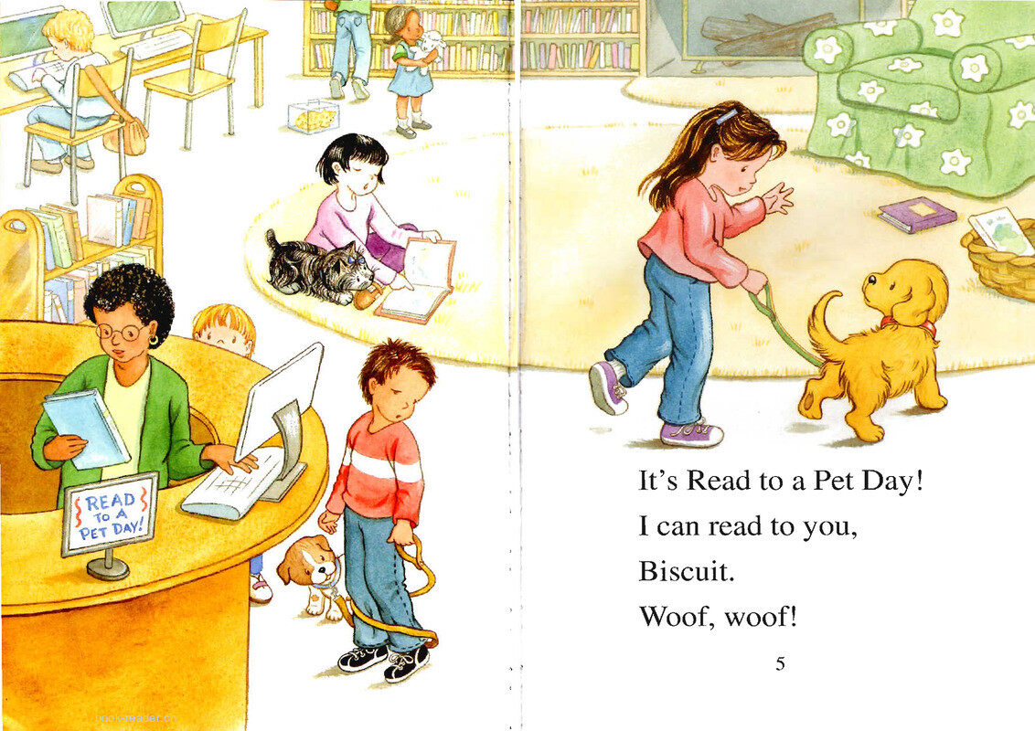 Biscuit Loves the library绘本故事第4页